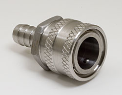 FEMALE BALL LOCK CONNECTOR WITH 1/2" BARB