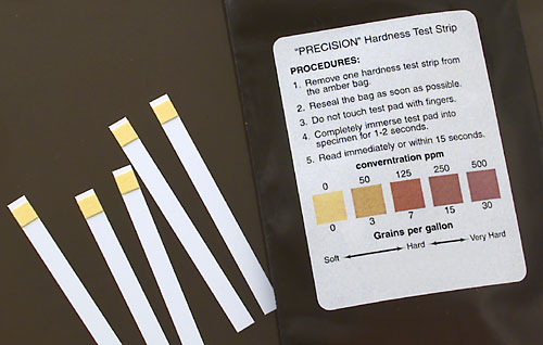 WATER HARDNESS TEST STRIPS