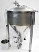 27 GALLON FERMENATOR WITH TRI-CLAMP VALVES 
