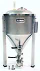 14.5 GALLON FERMENATOR WITH TRI-CLAMP VALVES