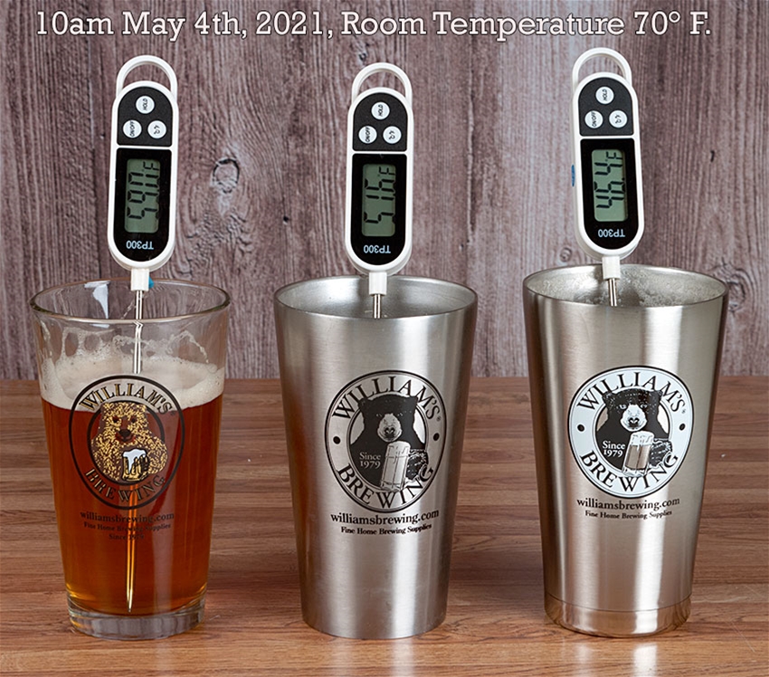 William's Insulated Stainless Beer Glass