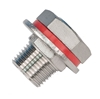 Weldless 1/2" NPT Stainless Bulkhead