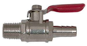 Shut Off Valve W/Check And 5/16"  Hose Barb