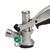 Sanke Type D Stainless Keg Coupling Head with no fittings