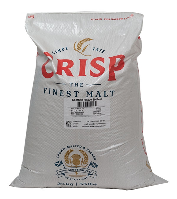 55 Lbs. Crisp Heavy Peated Malt (Actual Shipping Item)