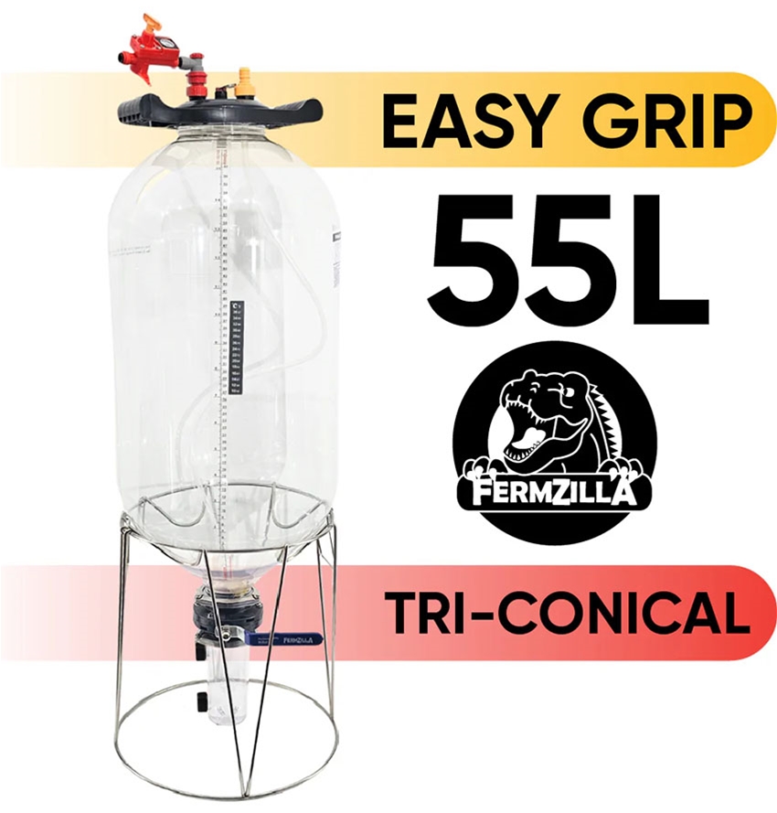 FermZilla 55 Liter Tri Conical Fermenter Complete Pressure Kit