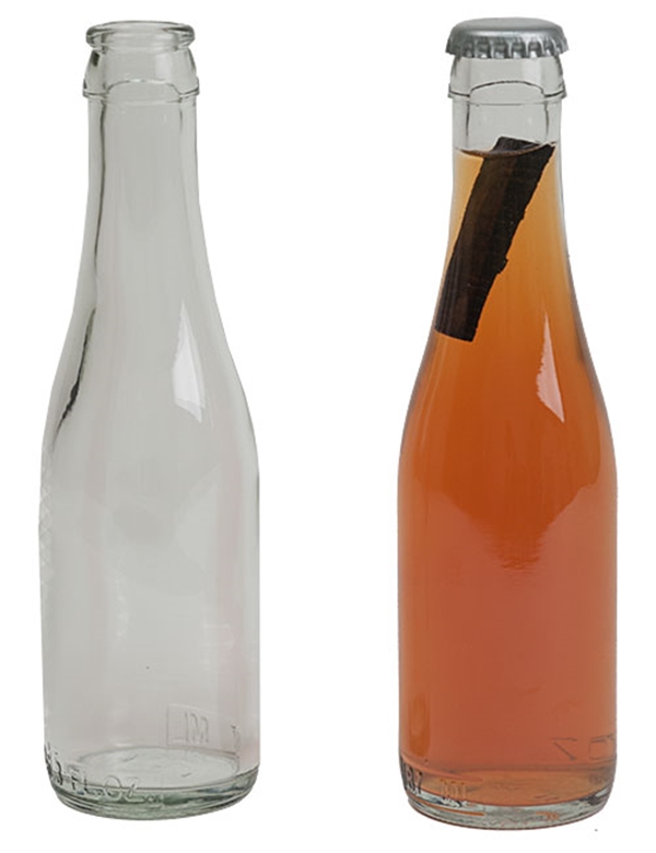 187ml. Clear Beer Bottles - Case Of 24 (Actual Shipping Item)